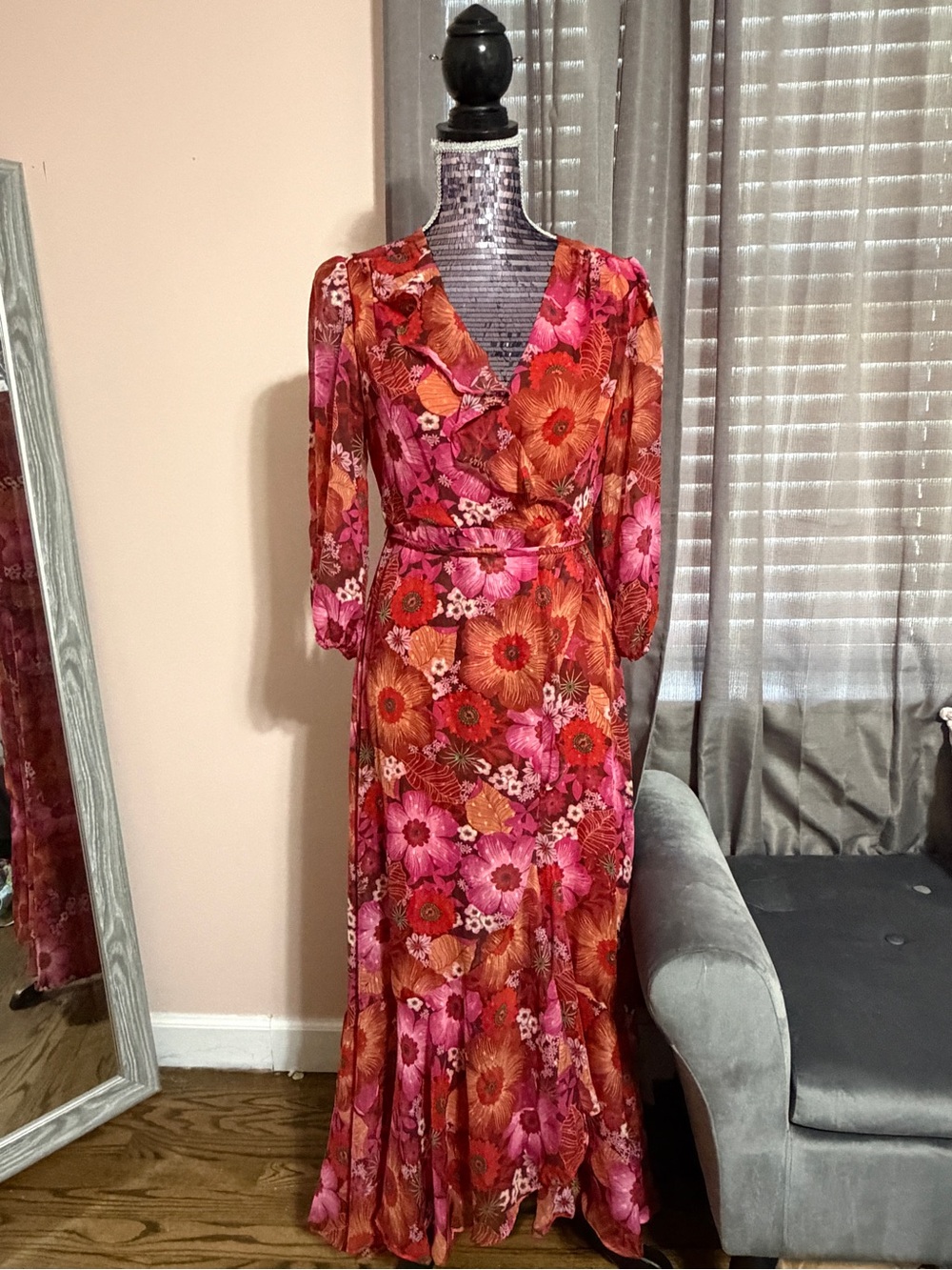 Madison Tara Flora Dress - Size 6
